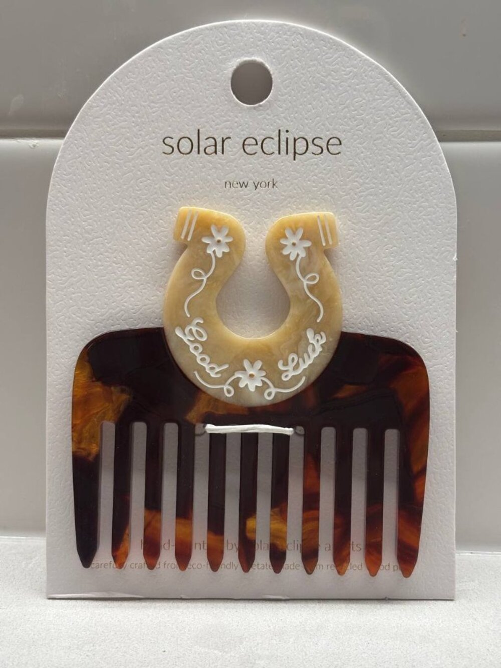New Solar Eclipse Hand-Painted Pocket Comb